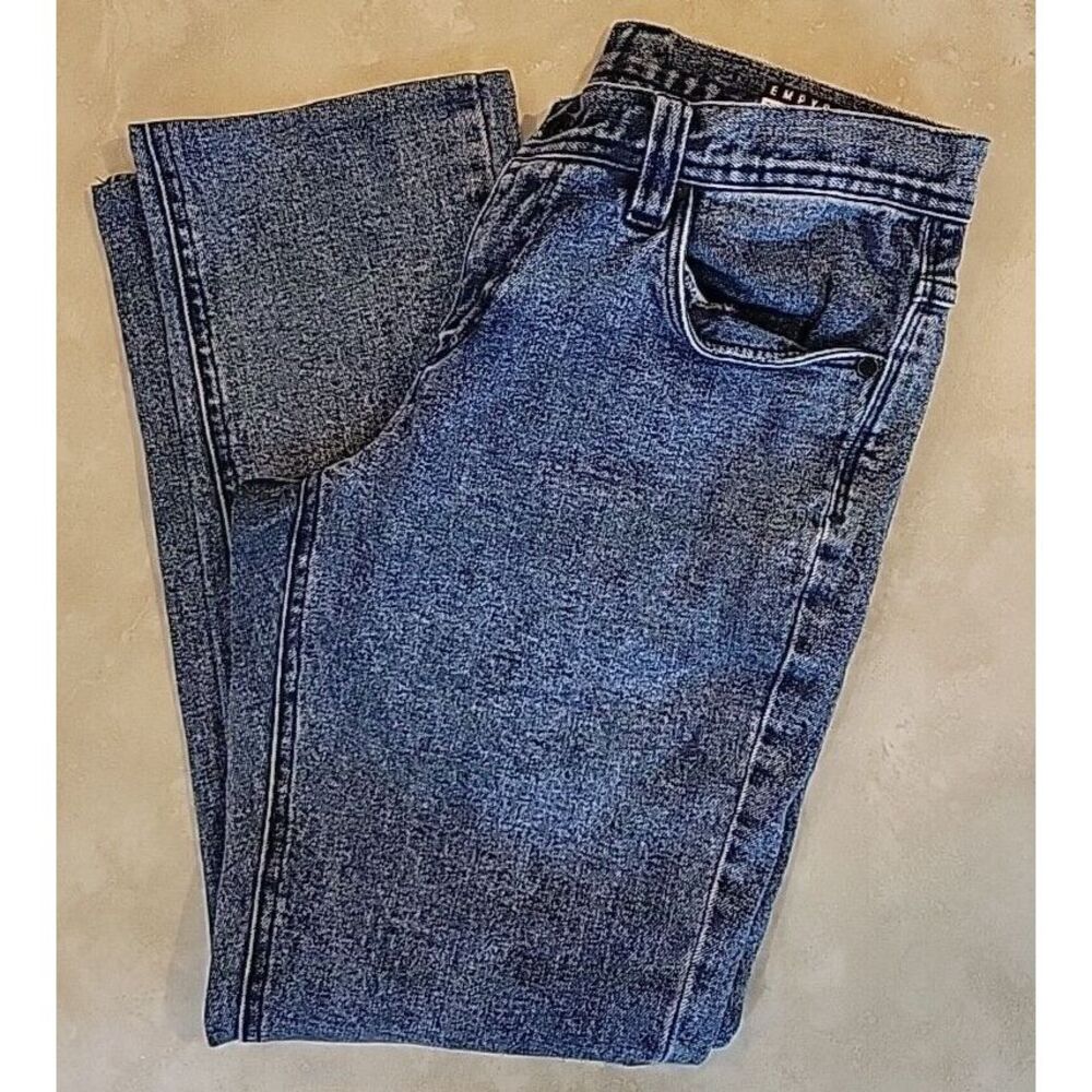 Empyre Skeletor Skinny Jeans Mens size 30 X 27 hemmed Blue Denim‎ skate